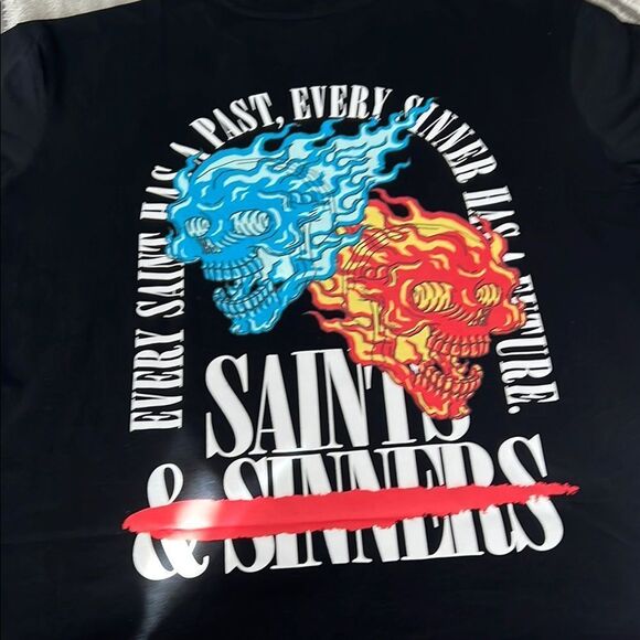 GSTR Black Short Sleeve Tee with Colorful Chest Logo - Picture 4 of 7